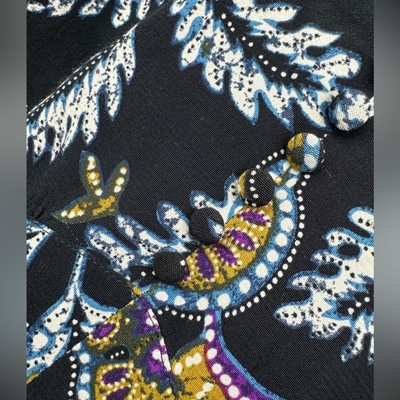 $299 Ba&Sh Volver Dress 3 Large US Noir Black Floral Mini Boho - Picture 3 of 7